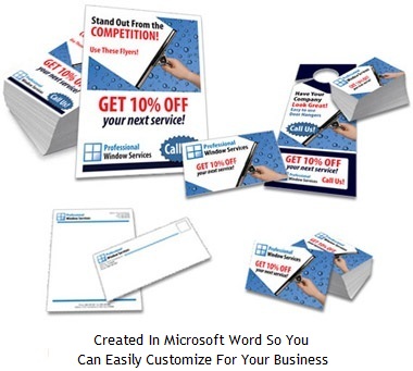 Window Cleaning Business Marketing Templates